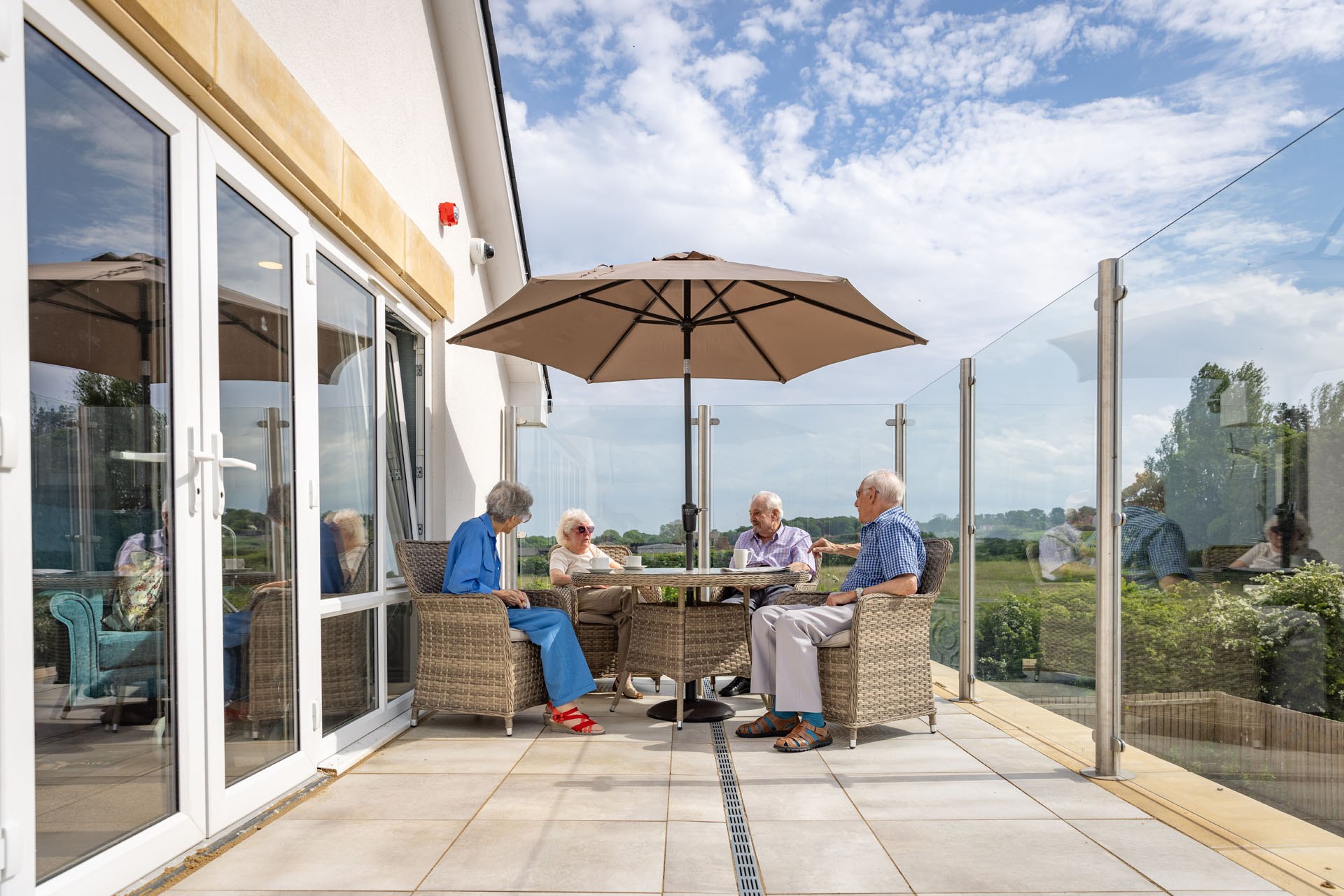 Louth Manor Garden Balcony